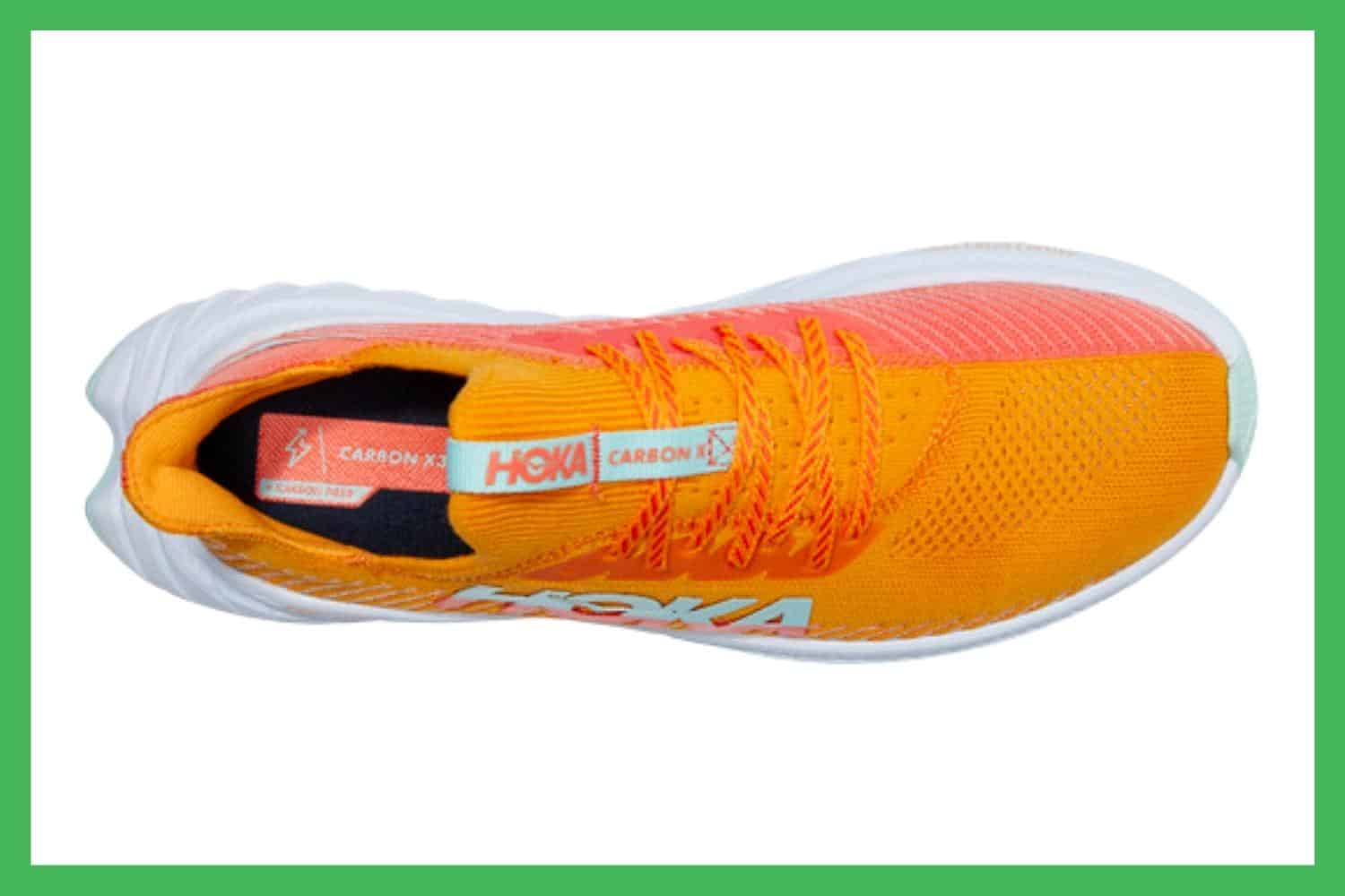 Hoka Carbon X 3 tige mesh technique