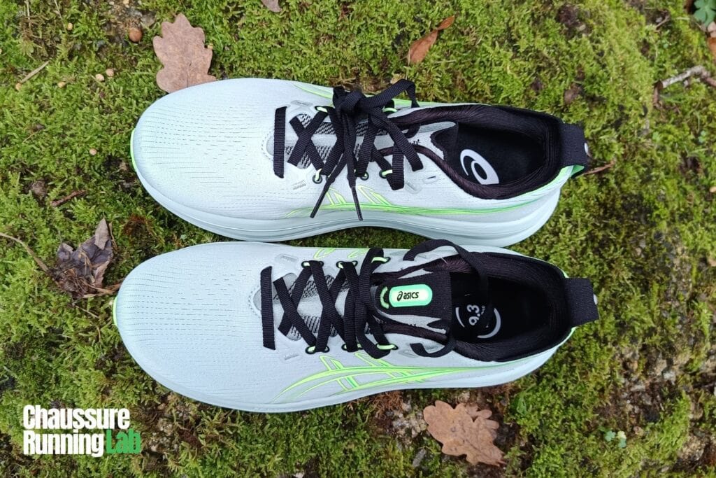 asics gel nimbus 28 tige mesh technique