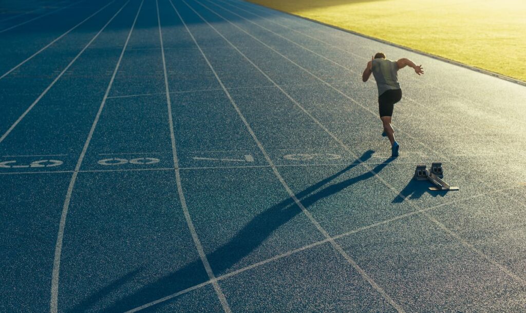 Test vma sur piste d'athletisme