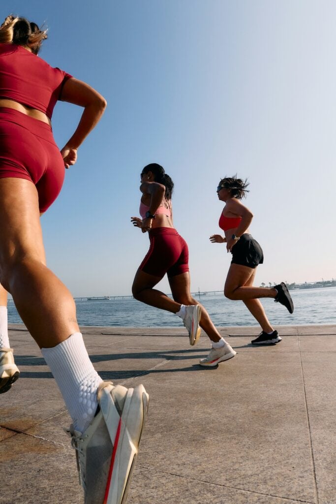coureuses qui s'entraînent