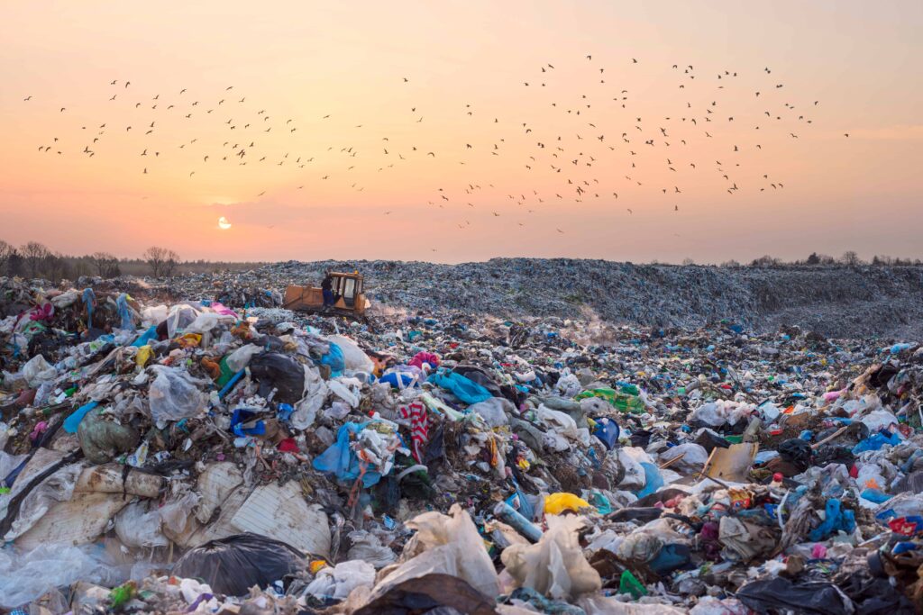 Déchetterie géante recyclage