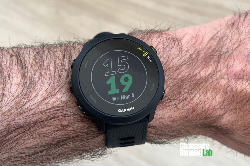Garmin forerunner 55 écran principal