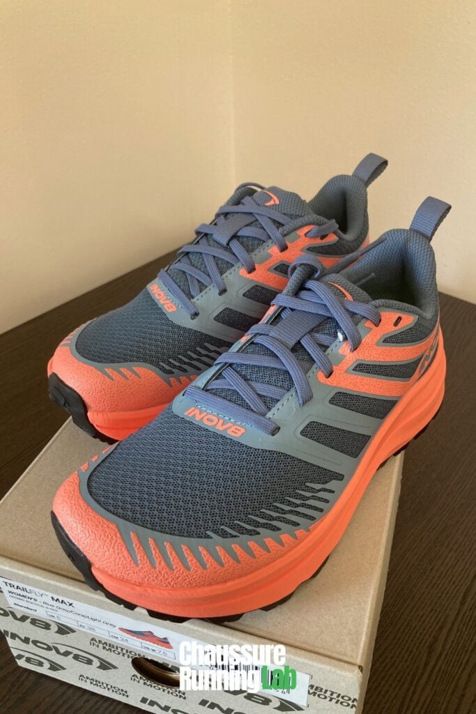 Inov8 TrailFly Max tige mesh technique