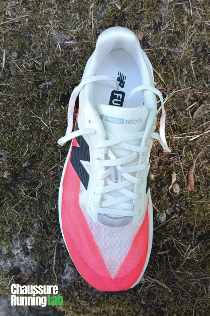 New Balance FuelCell Rebel V5 tige mesh technique