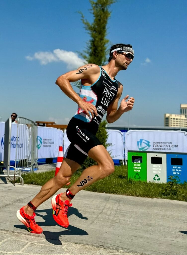 triathlon avec des super chaussures (Metaspeed)